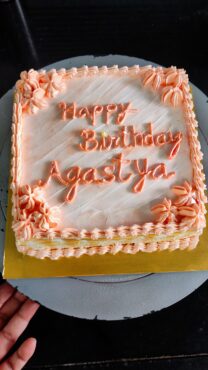 Butterscotch Cake for birthday
