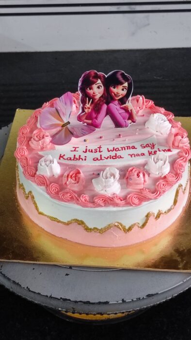 Friendship theme cake