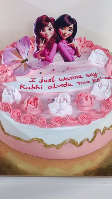 Friendship theme cake