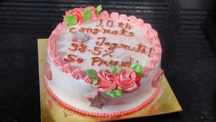 Congratulations Cake for Board Exam.