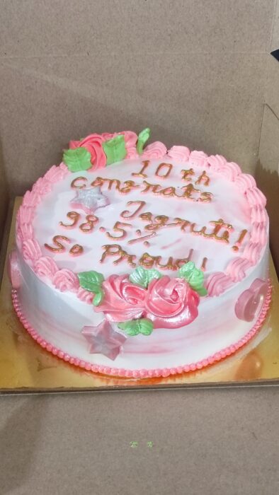 Congratulations Cake for Board Exam.