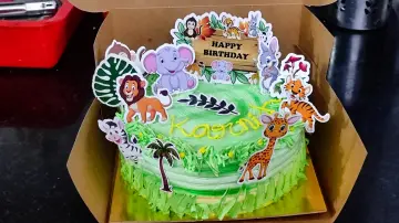 Jungle theme cake